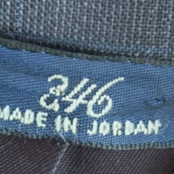 Brooks Brothers 346 Stretch Blazer Men’s 44R Navy Blue Suit Jacket Subtle Plaid - Picture 8 of 15